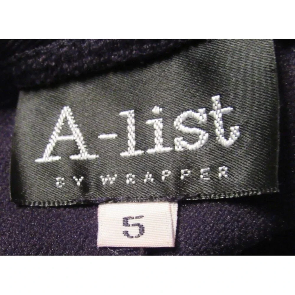 A List by Wrapper Blue/Blk/Green Y2K Sleeveless Color Block Pant Suit Size 5 5/6 - Picture 7 of 8